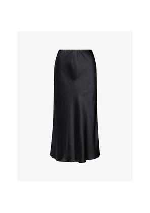 Womens Reformation Marcia Silk Midi Skirt