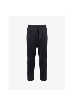 Mens Fred Perry Tapered-Leg Embroidered-Logo Woven Jogging Bottoms