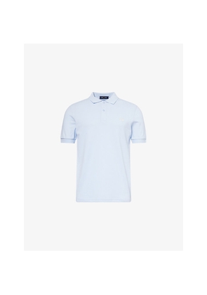 Mens Fred Perry Regular-Fit Embroidered-Logo Cotton Polo Shirt