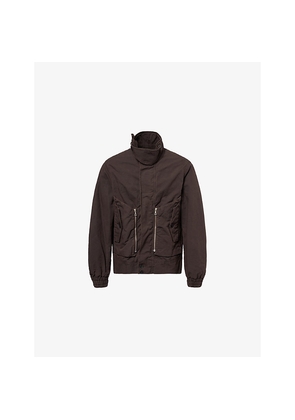Mens Dries Van Noten Relaxed-Fit High-Neck Cotton Jacket