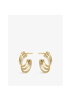 Womens Shaun Leane Bound Size 3 Yellow Gold Vermeil Hoop Earrings