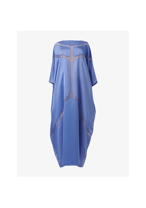 Womens Leem Organza Detail Woven Kaftan