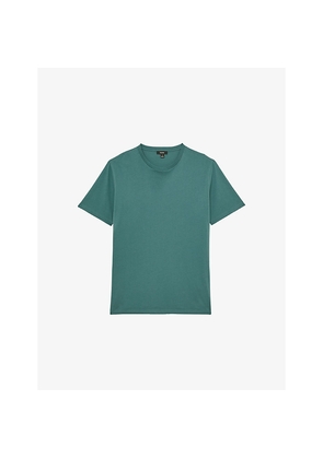Mens Reiss Halo Crewneck Short-Sleeve Cotton T-Shirt