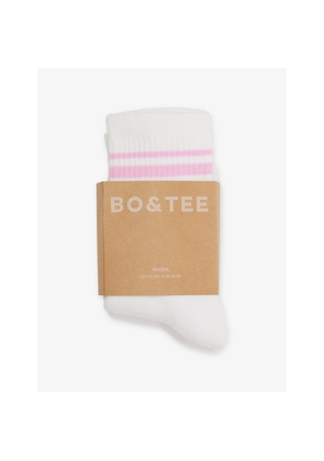 Womens Bo+Tee Seamless Luxe Socks Cotton-Blend Socks