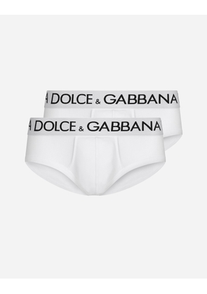 Dolce & Gabbana Slip Brando 2-pack - Man Underwear And Loungewear White Cotton 3
