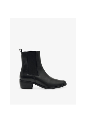 Womens Reiss Maeva Heeled Leather Chelsea Ankle Boots