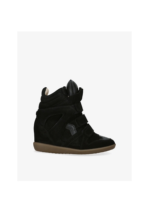 Womens Isabel Marant Bekett Suede and Leather High-Top Trainers
