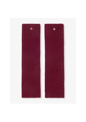 Womens Maje Fingerless Wool and Cashmere Mittens