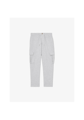 Mens Reiss Willan Tapered-Leg Cotton-Jersey Trousers