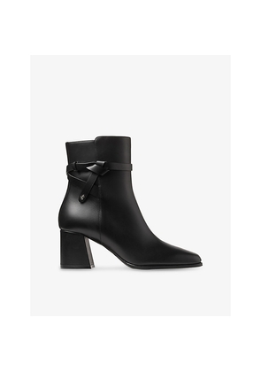 Womens Jimmy Choo Lawton Ab 65 Leather Ankle Boots