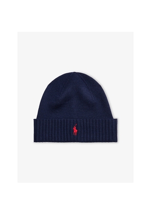 Mens Polo Ralph Lauren Logo-Embroidered Wool Hat