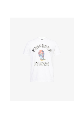 Mens Kidsuper Varsity Boy Graphic Cotton-Jersey T-Shirt