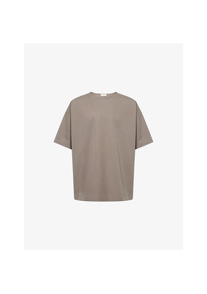 Mens Fear Of God Oversized Short-Sleeves Cotton-Blend T-Shirt