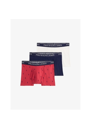 Mens Polo Ralph Lauren Classic Pack Of Three Cotton-Jersey Trunks