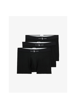 Mens Polo Ralph Lauren Branded Set Of Three Cotton-Blend Trunks