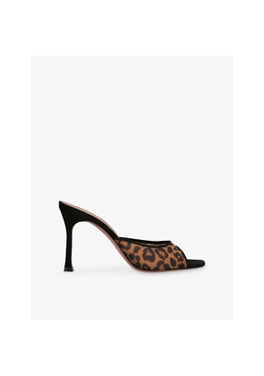 Womens Amina Muaddi Alexa 95 Mesh Heeled Mules