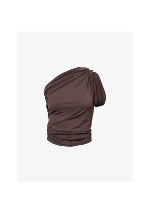 Womens Rick Owens Lillies Anita Draped Jersey Top