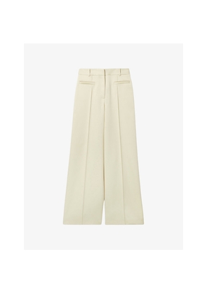 Womens Claudie Pierlot Tailored Wide-Leg Woven Trousers