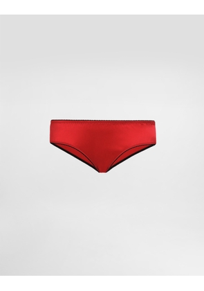 Dolce & Gabbana Satin Panties - Woman Underwear Red Silk 5