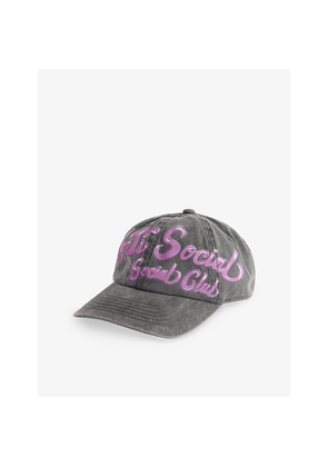 Mens Anti Social Social Club Airbrushed Faded-Wash Cotton Baseball Cap