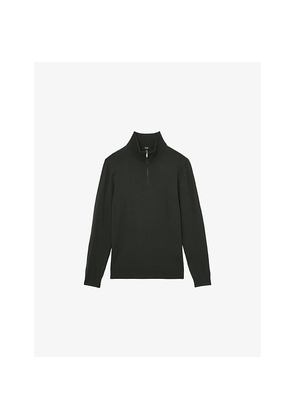 Mens Reiss Blackhall Half-Zip Merino Wool Jumper