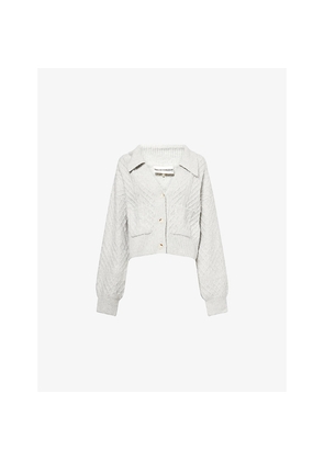 Womens The Couture Club Cable Knit Cardigan