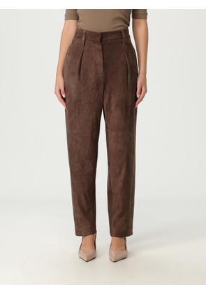 Pants BRUNELLO CUCINELLI Woman color Brown