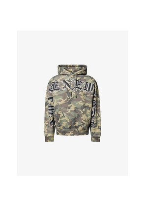 Mens Awake Ny Old English Camouflage Cotton-Jersey Hoodie