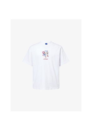 Mens Awake Ny Elephant Crewneck Cotton-Jersey T-Shirt