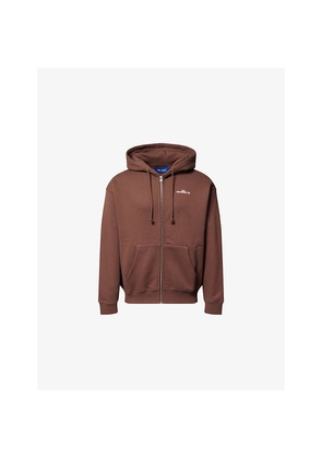 Mens Awake Ny Crown Logo Relaxed-Fit Cotton-Jersey Hoodie