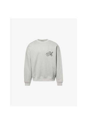 Mens Awake Ny Script Crewneck Cotton-Jersey Sweatshirt