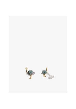 Mens Paul Smith Bird Copper and Zinc Cufflinks
