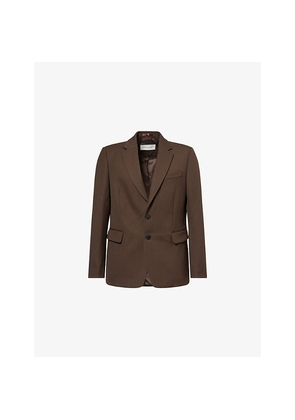 Mens Dries Van Noten Regular-Fit Notch-Lapels Wool Blazer
