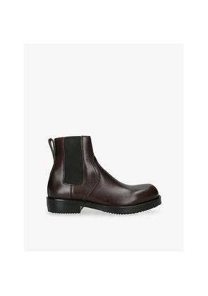 Mens Dries Van Noten Round-Toe Leather Chelsea Boots