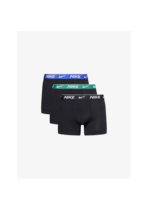 Mens Nike Everyday Pack Of Three Stretch-Cotton Trunks