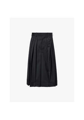Mens Vivienne Westwood High-Rise Wide-Leg Wool Culottes