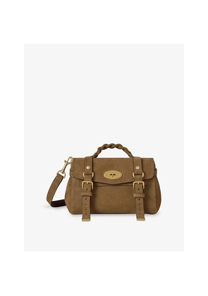 Womens Mulberry Alexa Mini Suede Satchel