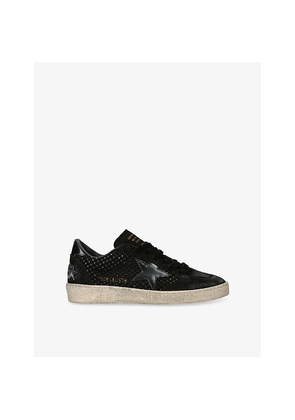 Womens Golden Goose Women's Ball Star Mesh and Suede Low-Top Trainers