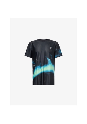 Mens On Pace Printed Stretch-Woven T-Shirt