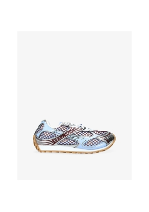 Womens Bottega Veneta Orbit Woven Trainers