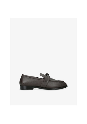 Mens Bottega Veneta Astaire Knot Leather Loafers