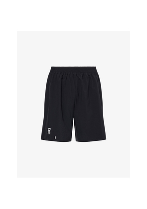 Mens On Train Brand-Print Stretch-Woven Shorts