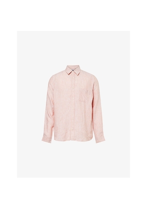 Mens Frescobol Carioca Telles Linen Shirt
