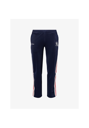 Womens Sporty & Rich For '47 x The New York Yankees Yank Serif Straight-Leg Woven Jogging Bottoms