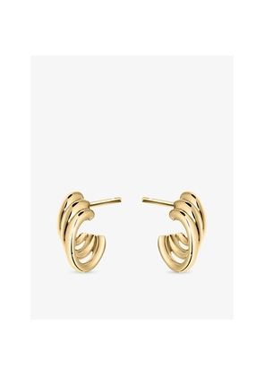 Womens Shaun Leane Bound Hoop Size 1 Yellow Gold Vermeil Earrings