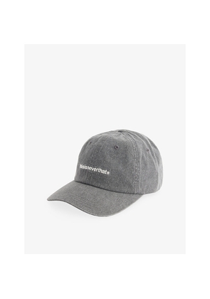 Mens Thisisneverthat T-Logo Faded-Wash Denim Baseball Cap