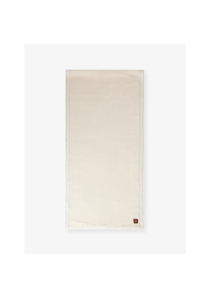 Mens Eleventy Striped-Trim Wool Scarf