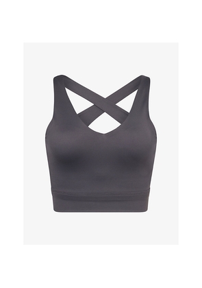 Womens Sisterly Tribe Softsculpt V-Neck Cross-Back Sports Bra