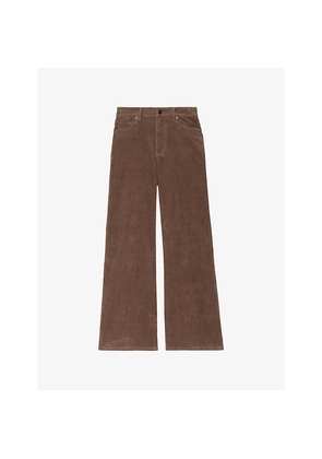 Womens Zadig&Voltaire Eli Wide-Leg Stretch-Corduroy Trousers