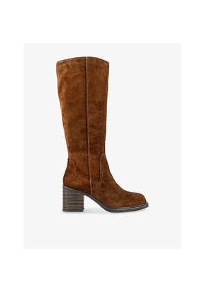 Womens Vagabond Shoemakers Meryl Suede Heeled Knee-High Boots